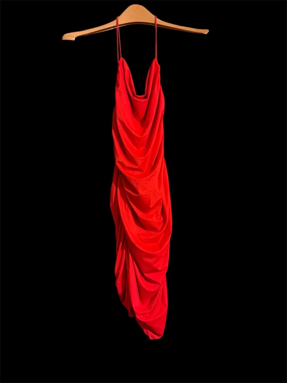 Red Ruched Dress